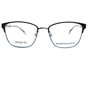 BCBG MAXAZRIA‎ Hilda Brown Blue Square Eyeglasses Frames 50-16 130 H16879